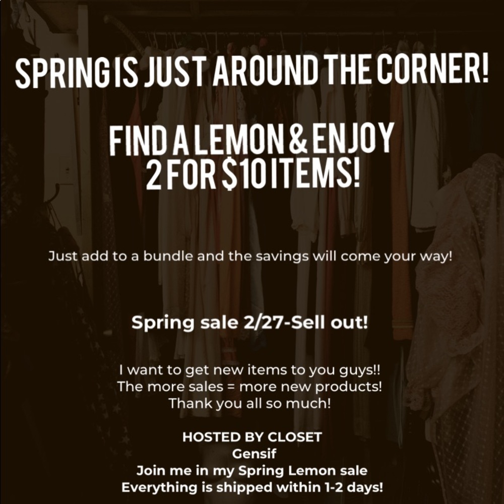 2 for $10 🍋